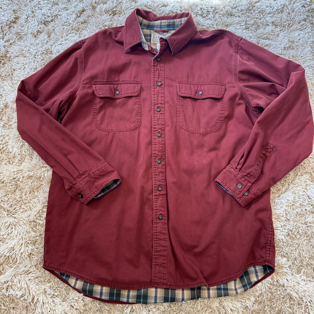 L.L. Bean Heavyweight Cotton Button Down